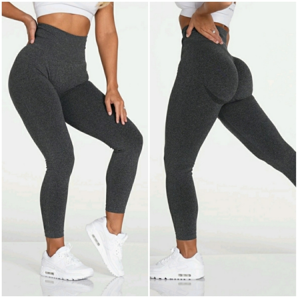 NVGTN BLACK SPECKLED SEAMLESS LEGGINGS